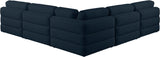 Beckham - Modular Sectional 5 Piece - Navy - Fabric - Modern & Contemporary | Home Elegance USA