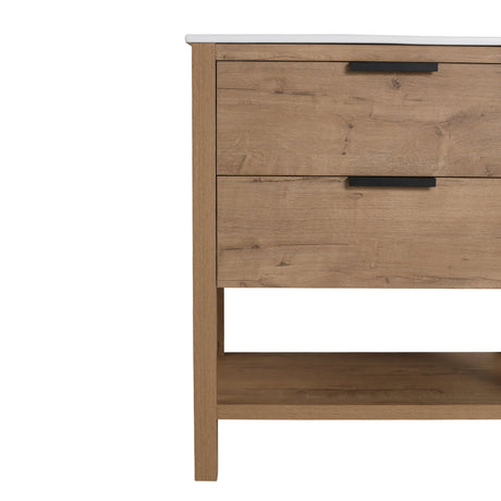 30 Inch Bathroom Vanity Plywood With 2 Drawers | Home Elegance USA