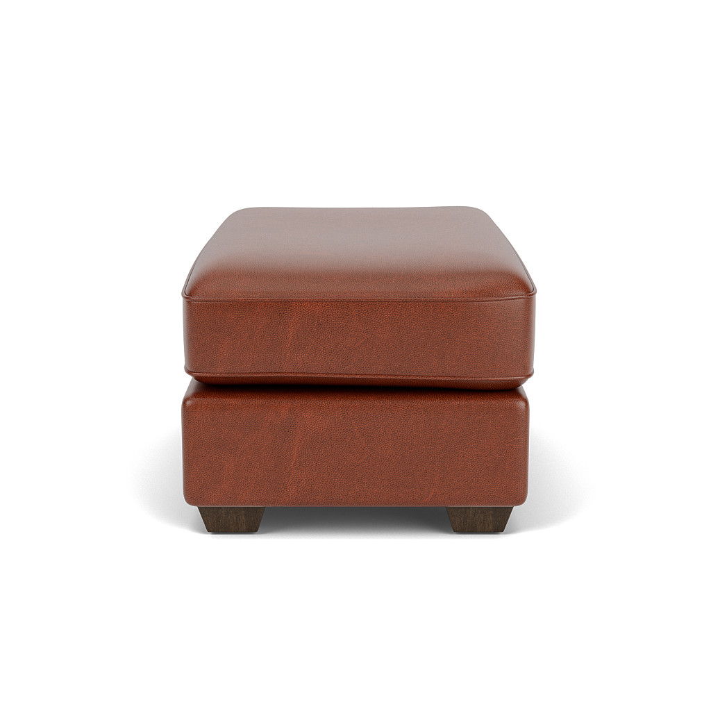 Thornton Leather Cocktail Ottoman | Flexsteel