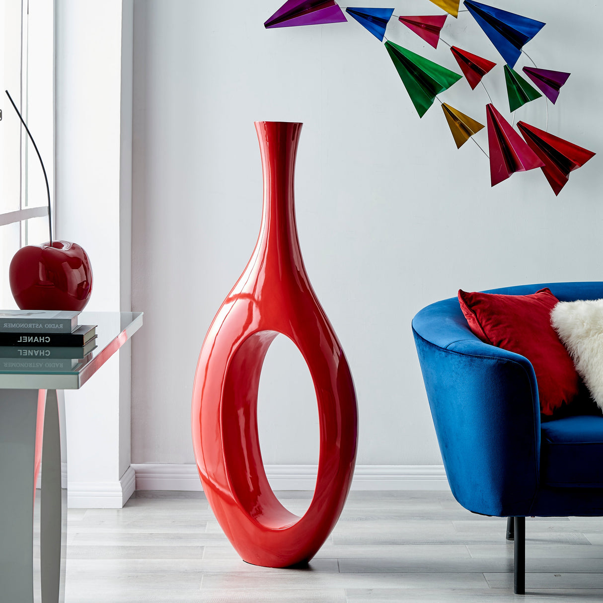 Trombone Red // Set of Two Vases  | Finesse