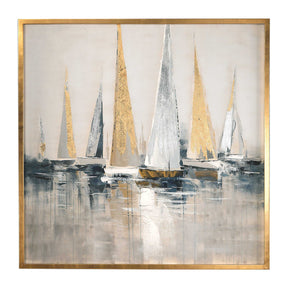 Regatta Nautical Art - Blue / Yellow by Uttermost - View 1