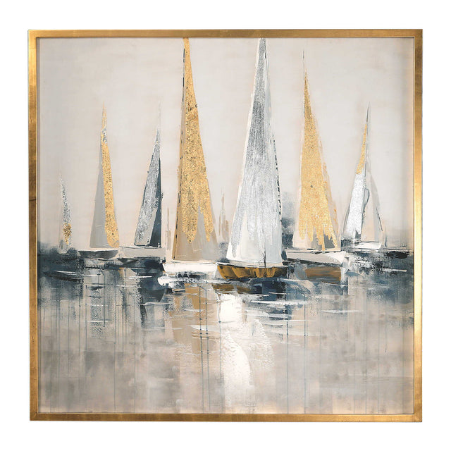 Regatta Nautical Art - Blue / Yellow by Uttermost - View 1