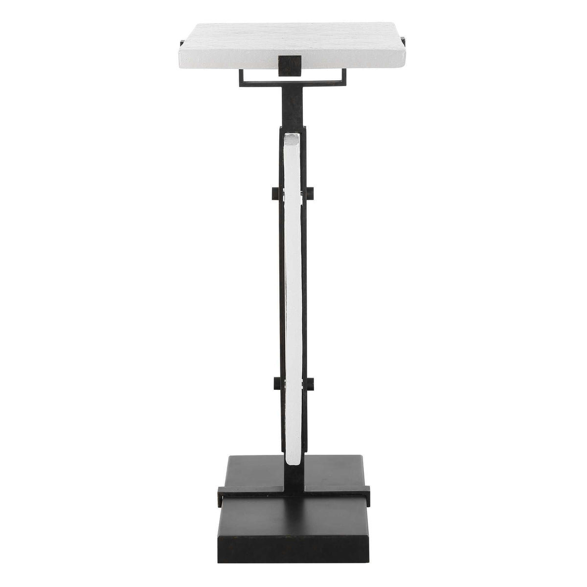 Elements Bubble Glass Accent Table - White by Uttermost - View 4