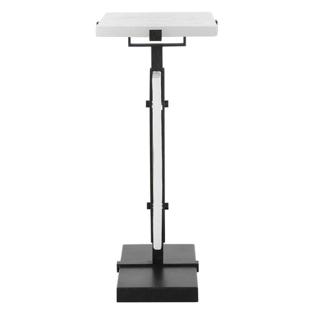 Elements Bubble Glass Accent Table - White by Uttermost - View 4