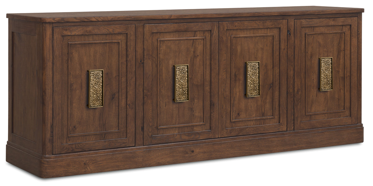 Cashiers Entertainment Credenza Chestnut - Dark Brown by Hooker Furniture - View 1