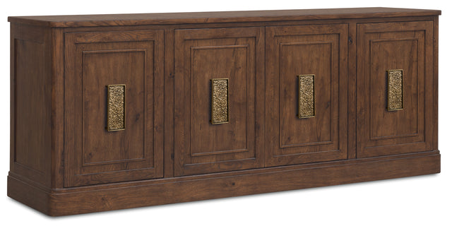 Cashiers Entertainment Credenza Chestnut - Dark Brown by Hooker Furniture - View 1