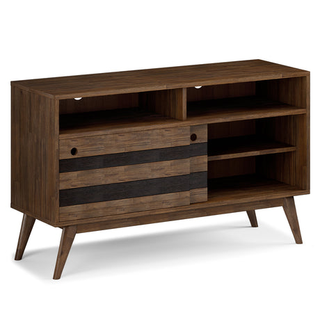 Clarkson - TV Stand - Rustic Natural Aged Brown - sold by Home Elegance USA