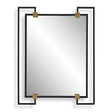 Ivey Rectangle Industrial Mirror - Black by Uttermost - View 1