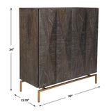Marico 2 Door Mindi Cabinet - Dark Brown by Uttermost - View 10