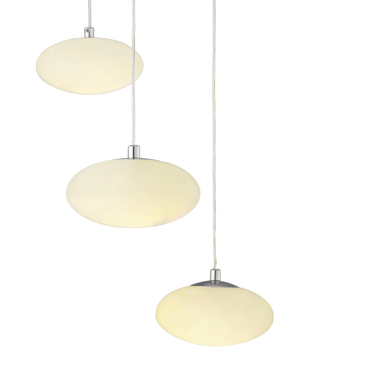 Spanish Alabaster Round Chandelier // Chrome  | Finesse - Home Elegance USA