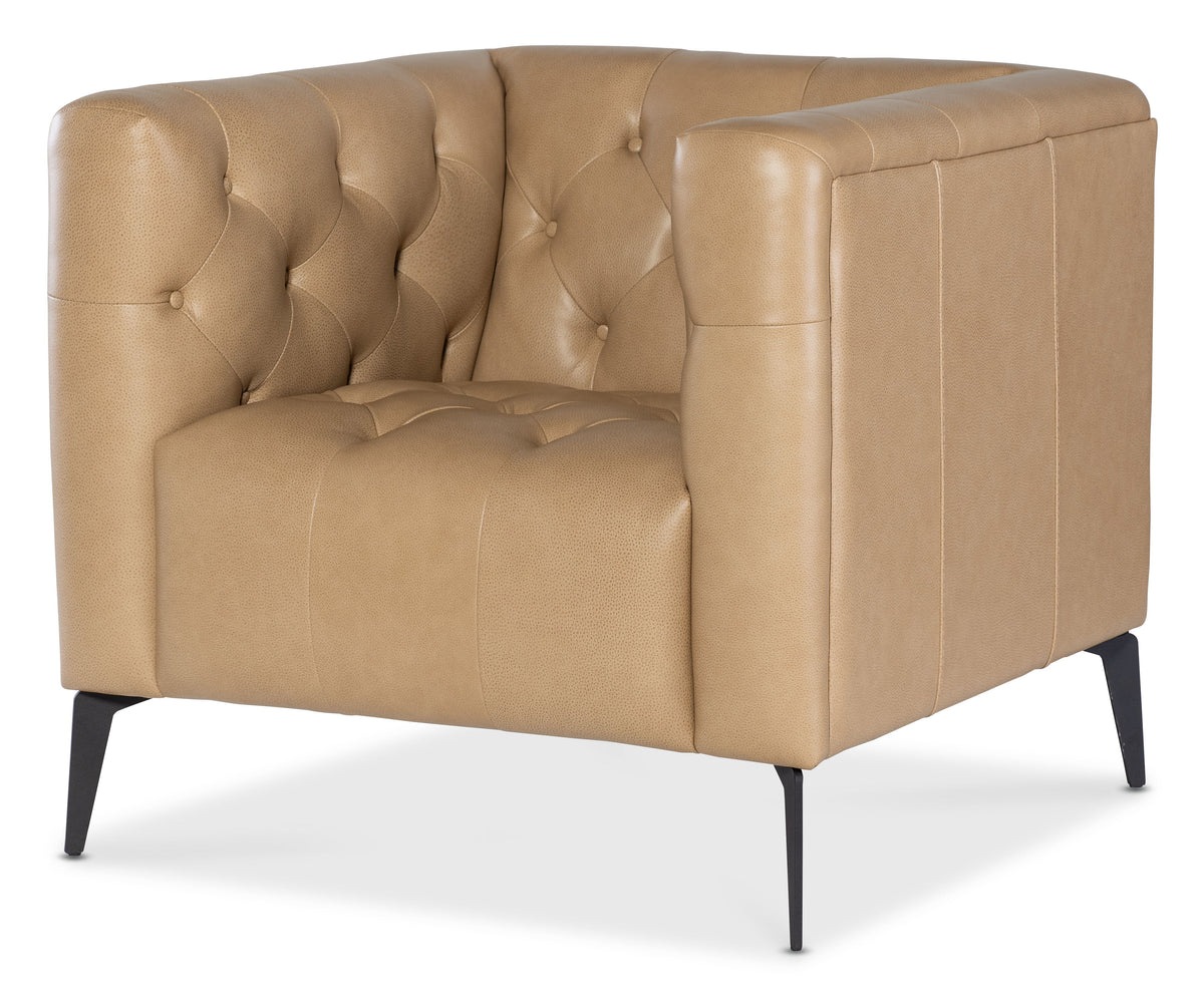 Nicolla Stationary Chair - Beige by Hooker Furniture - View 4