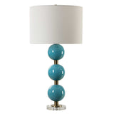 Palawan Blue Glaze Table Lamp by Uttermost - View 4