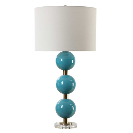 Palawan Blue Glaze Table Lamp by Uttermost - View 4