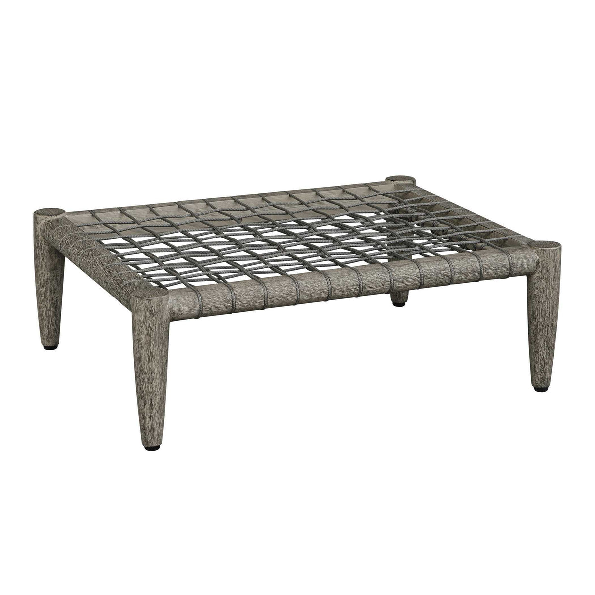 Borneo Cushion Outdoor Ottoman - White by Uttermost - View 6