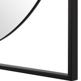 Hinson Square Mirror - Black by Uttermost - View 6
