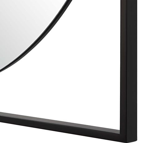 Hinson Square Mirror - Black by Uttermost - View 6
