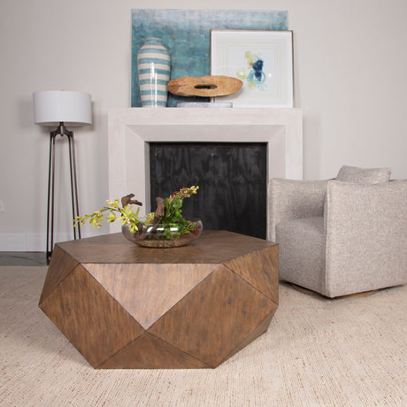 Volker Coffee Table Honey - Light Brown by Uttermost - View 6