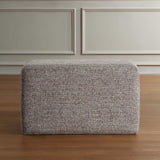 Kelce Woven Checkered Ottoman - Light Brown by Uttermost - View 4
