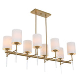 Awyr 8 Light Linear Chandelier - Bronze by Uttermost - View 7