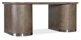 Modern Mood Executive Desk - Dark Brown / Dark Gray by Hooker Furniture - View 5