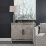 Adalind Washed Accent Cabinet White Washed - Gray by Uttermost - View 2