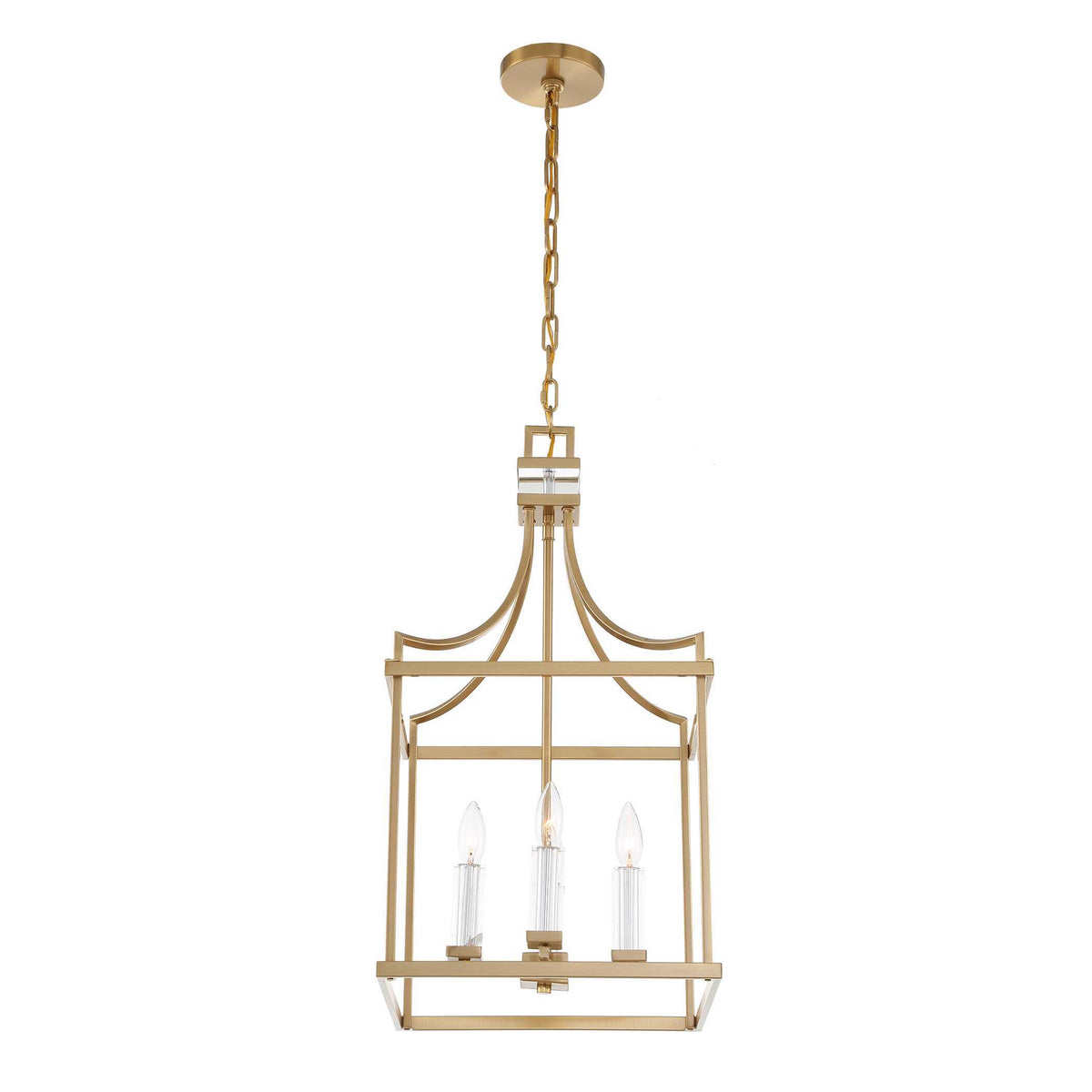 Montreal 4 Light Brass Lantern Pendant - Gold by Uttermost - View 6