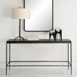 Crescendo Concrete Console Table - Black by Uttermost - View 2