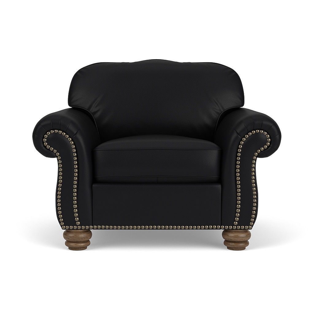 Bexley Leather Chair, Nailhead Trim | Flexsteel