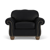 Bexley Leather Chair, Nailhead Trim | Flexsteel