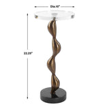 Remolino Drink Table - Bronze by Uttermost - View 9