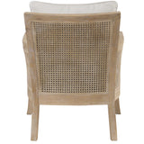 Encore Natural Armchair - White / Light Brown by Uttermost - View 6