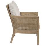 Encore Natural Armchair - White / Light Brown by Uttermost - View 4