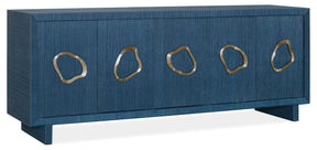 Commerce And Market Paige Five-Door Credenza - Blue by Hooker Furniture - View 1