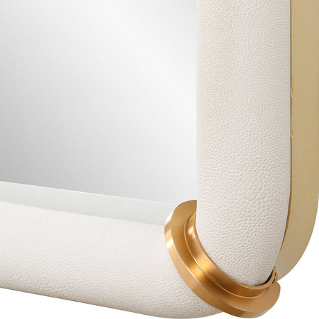 Cyprus Dressing Mirror - White by Uttermost - View 5