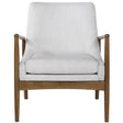 Bev Accent Chair - White / Dark Brown by Uttermost - View 1