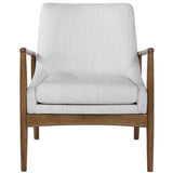 Bev Accent Chair - White / Dark Brown by Uttermost - View 1
