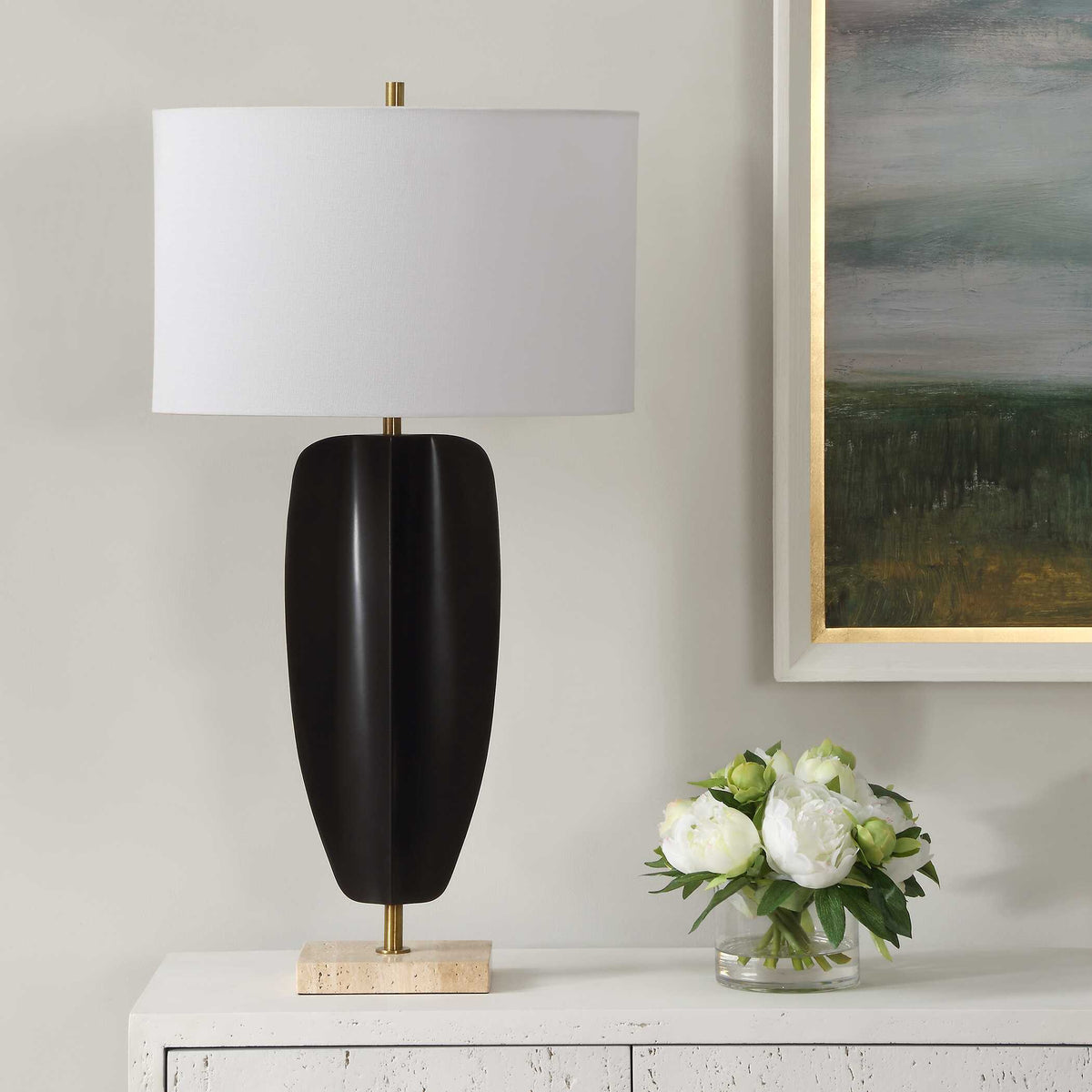 Kure Black Table Lamp by Uttermost - View 3