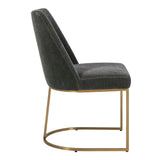 Hanni Upholstered Dining Chair - Dark Gray by Uttermost - View 5