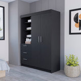 Armoire Rumanu, Bedroom, Black - sold by Home Elegance USA