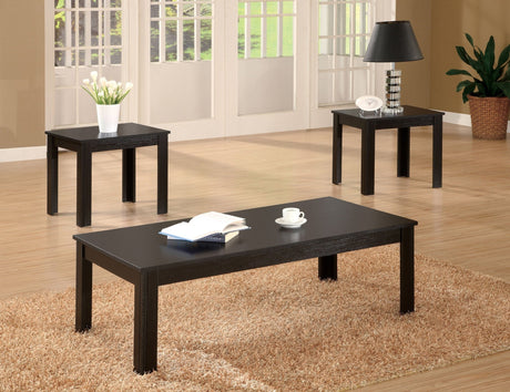 3 Pc Coffee Table Set - Elias 3 - piece Silhouette Occasional Set Black - 700225 - image - 2