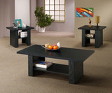 3 Pc Coffee Table Set - Rodez 3 - piece Occasional Table Set Black Oak | Coaster | Home Elegance USA