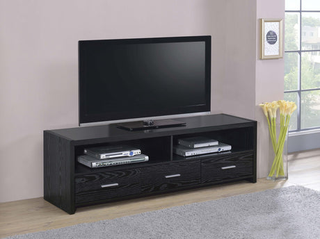 Alton 62" 3 - drawer TV Console Black Oak - 700645 - image - 2