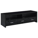 62" Tv Stand - Alton 62" 3-drawer TV Console Black Oak