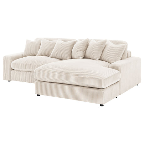 Upton Sand Reversible Sectional Sofa - sold by Home Elegance USA