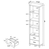 Lewes 4 - piece Entertainment Center Cappuccino - 700881 - S4 - image - 11