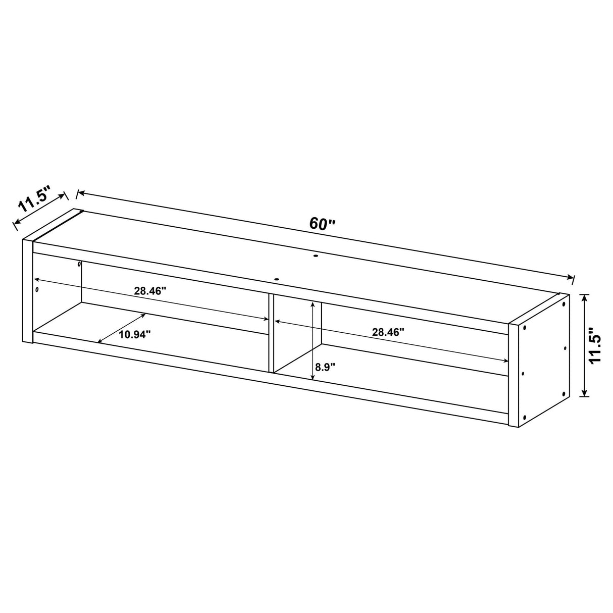 Lewes 4 - piece Entertainment Center Cappuccino - 700881 - S4 - image - 12