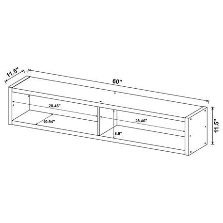 Lewes 4 - piece Entertainment Center Cappuccino - 700881 - S4 - image - 12