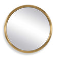 Atkinson Modern Round Mirror Brass - Gold by Uttermost - View 1