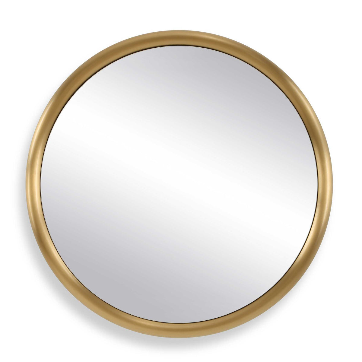 Atkinson Modern Round Mirror Brass - Gold by Uttermost - View 1
