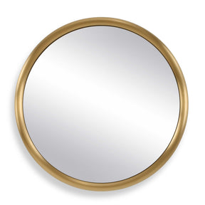 Atkinson Modern Round Mirror Brass - Gold by Uttermost - View 1